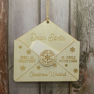 Ornement de Noël Lettre au Père Noël