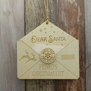 Ornement de Noël Lettre au Père Noël