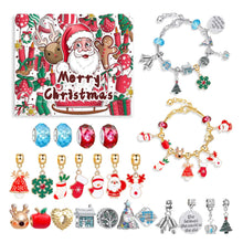 Charger l&#39;image dans la galerie, 👑Calendrier De Compte à Rebours 24 jours Bricolage Perlé Boîte Aveugle Cadeau De Noël Bracelet