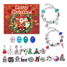 Charger l&#39;image dans la galerie, 👑Calendrier De Compte à Rebours 24 jours Bricolage Perlé Boîte Aveugle Cadeau De Noël Bracelet