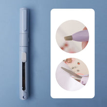 Charger l&#39;image dans la galerie, Mini ciseaux à stylo pliant couteau à graver pour enfants