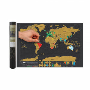 Carte du monde à gratter
