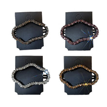 Charger l&#39;image dans la galerie, Barrettes de pinces à cheveux en strass (4 pièces)