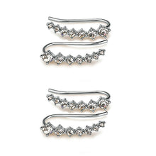 Charger l&#39;image dans la galerie, Clous d&#39;oreilles diamant sept étoiles