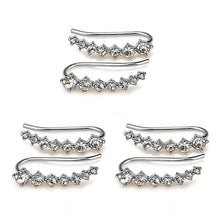 Charger l&#39;image dans la galerie, Clous d&#39;oreilles diamant sept étoiles