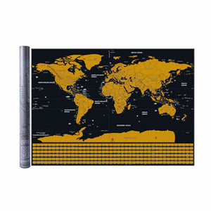 Carte du monde à gratter