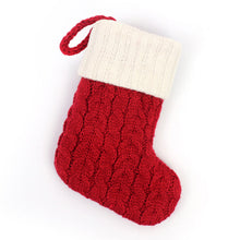 Charger l&#39;image dans la galerie, Bas en tricot avec lettre de Noël