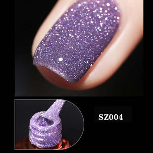 Vernis à ongles à paillettes et à diamants