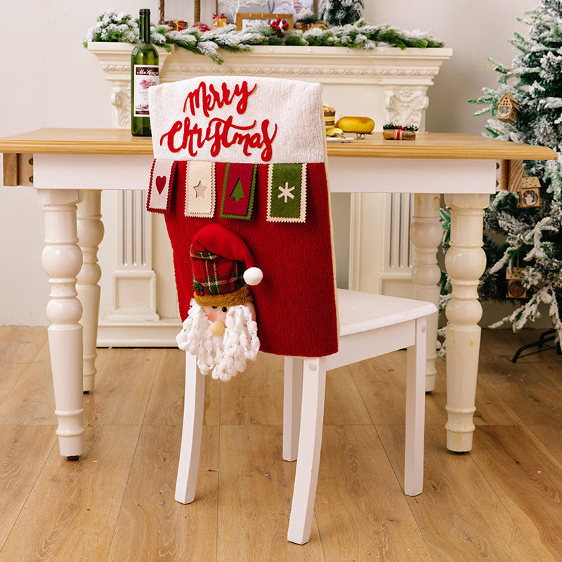 ⛄Housses de chaise de salle à manger décoratives🎅