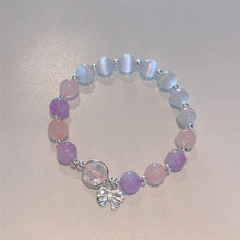 Charger l&#39;image dans la galerie, Bracelet imitation œil de chat cristal de papillon