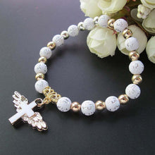Charger l&#39;image dans la galerie, Bracelet Croix Aile d&#39;Ange