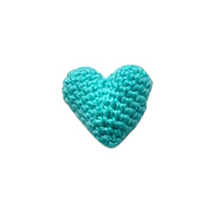 Petit cadeau en forme de coeur crocheté Pochettes