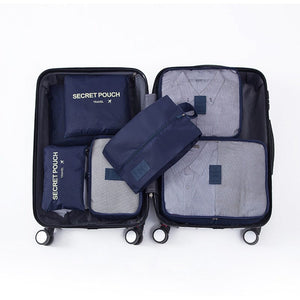 Ensemble organisateur de voyage 7 pièces