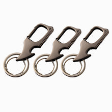 Charger l&#39;image dans la galerie, Ouvre-bouteille pendentif multifonctionnel porte-clés en métal à double anneau