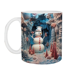 Tasse gonflée de chocolat chaud de Noël en 3D
