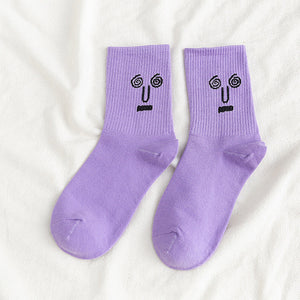 Chaussettes drôles d’expression faciale