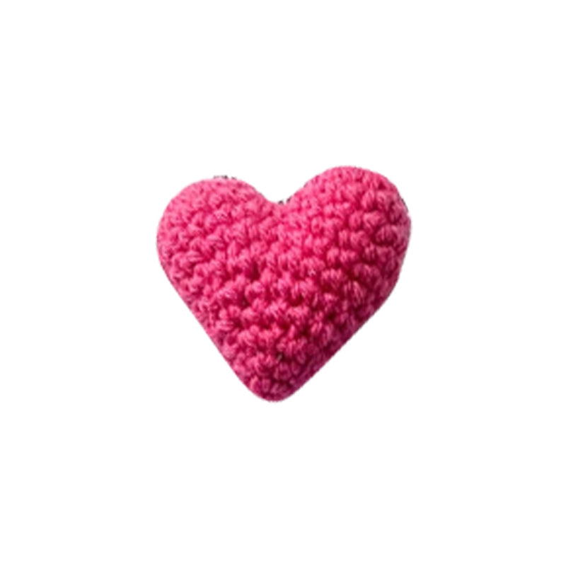 Petit cadeau en forme de coeur crocheté Pochettes