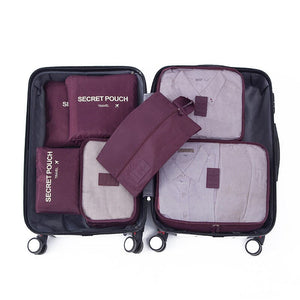 Ensemble organisateur de voyage 7 pièces