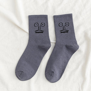 Chaussettes drôles d’expression faciale