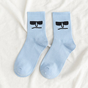 Chaussettes drôles d’expression faciale