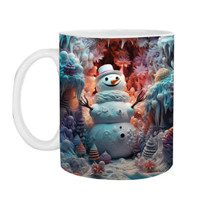 Tasse gonflée de chocolat chaud de Noël en 3D