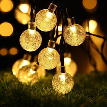 Charger l&#39;image dans la galerie, Guirlande Lumineuse Solaire Boule de Cristal