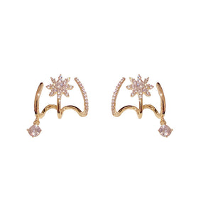 Boucles d'oreilles étoile à huit branches