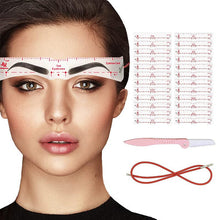 Charger l&#39;image dans la galerie, Kit de pochoirs à sourcils en silicone
