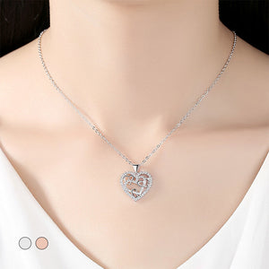 Collier Coeurs Entrelacés