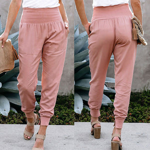 pantalon crop à taille fendue