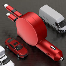 Charger l&#39;image dans la galerie, Adaptateur de voiture à charge rapide télescopique 3 en 1