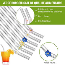 Charger l&#39;image dans la galerie, Pailles en Verre Teinté