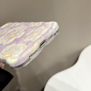 💐Coque de téléphone exquise de peinture à l'huile colorée pour iPhone