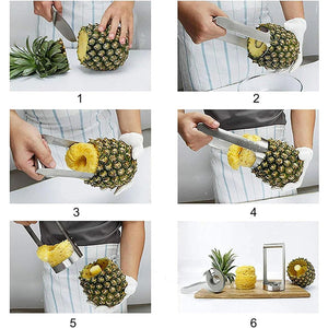 Coupe-ananas en acier inoxydable de qualité alimentaire