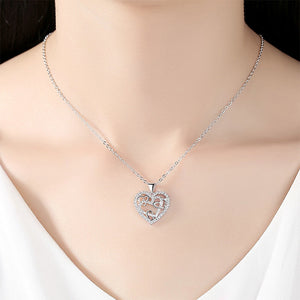 Collier Coeurs Entrelacés