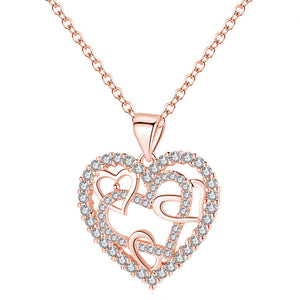 Collier Coeurs Entrelacés