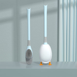 Brosse de Toilette Forme Canard à poils Doux à Long Manche