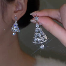 Charger l&#39;image dans la galerie, Boucles D&#39;oreilles Tiges Sapin De Noël