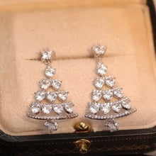 Charger l&#39;image dans la galerie, Boucles D&#39;oreilles Tiges Sapin De Noël