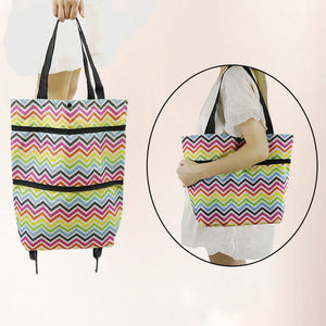 Sac à Provisions Pliant avec Roues