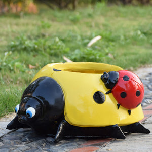 ✨Pot de Fleurs Coccinelle en Métal✨