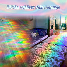 Charger l&#39;image dans la galerie, Film de fenêtre arc-en-ciel 3D, matériau PVC, réfraction, sans colle