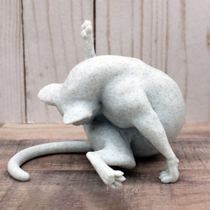 🐱Sculpture de chat sans honte|Figurine de chat amusante