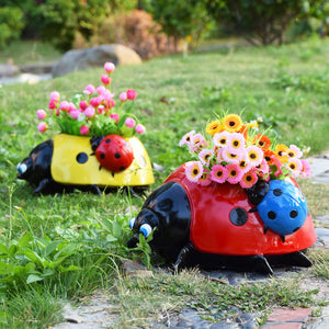 ✨Pot de Fleurs Coccinelle en Métal✨