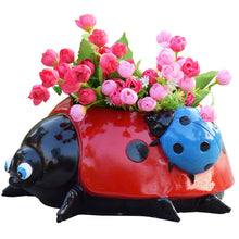 Charger l&#39;image dans la galerie, ✨Pot de Fleurs Coccinelle en Métal✨