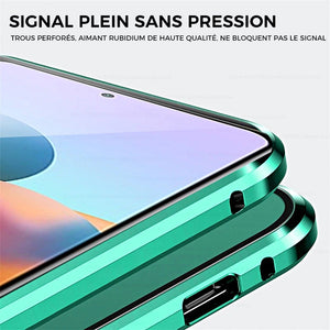 📱Étui de téléphone double face en verre trempé magnétique Samsung