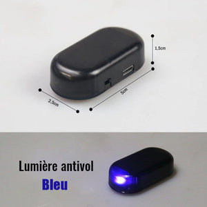 Lampe solaire à capteur antivol pour voiture