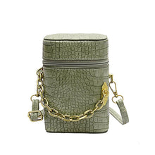 Charger l&#39;image dans la galerie, Petit Sac à Bandoulière Chaîne en Motif de Crocodile - ciaovie