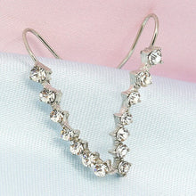 Charger l&#39;image dans la galerie, Clous d&#39;oreilles diamant sept étoiles