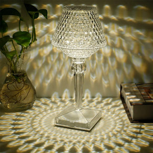 Lampe de table en cristal